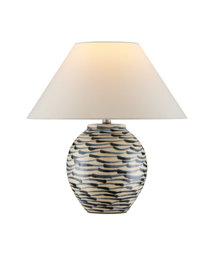 Minnows Blue Table Lamp One Light Table Lamp in Navy Blue / Beige (142|6000-1003)