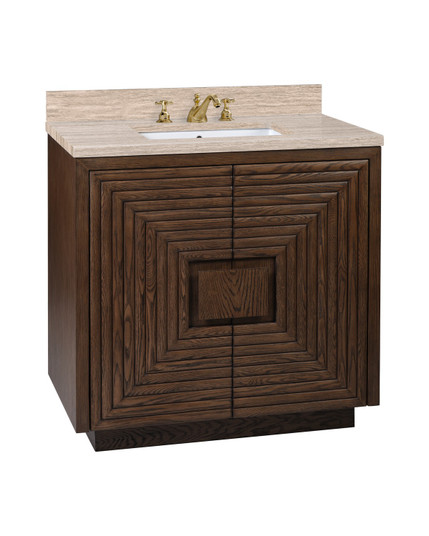 Morombe Vanity with Sink in Cocoa/Natural/White (142|3800-0011)
