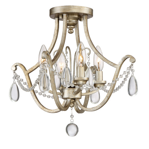 Regent Four Light Semi-Flush Mount in Vintage Gold (10|REG1716VG)