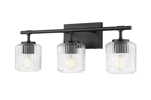 Landon Three Light Vanity in Matte Black (224|7515-3V-MB)