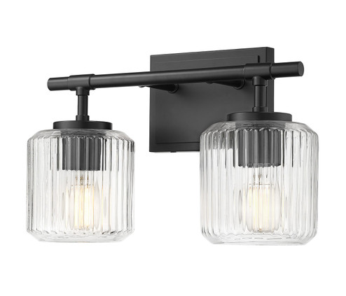 Landon Two Light Vanity in Matte Black (224|7515-2V-MB)