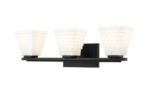 Annalise Three Light Vanity in Matte Black (224|7514-3V-MB)
