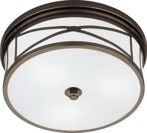 Chase Three Light Flushmount in Deep Patina Bronze (165|Z1985)