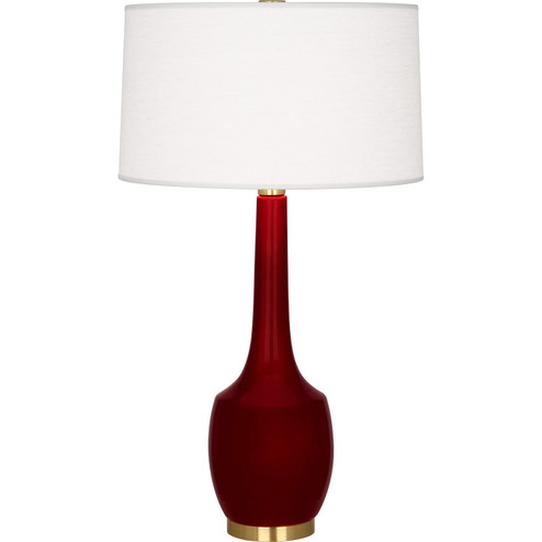 Delilah One Light Table Lamp in Sangria Glazed Ceramic (165|SA701)