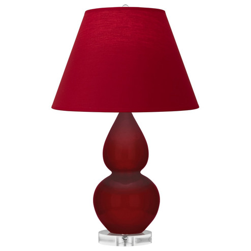 Small Double Gourd One Light Accent Lamp in Sangria Glazed Ceramic w/Lucite (165|SA13R)