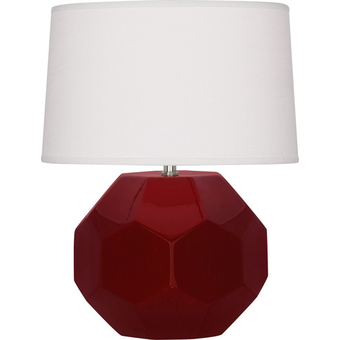 Franklin One Light Table Lamp in Sangria Glazed Ceramic (165|SA01)