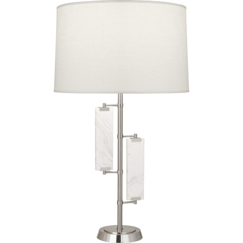 Alston One Light Table Lamp in Polished Nickel w/ Marble (165|S455)