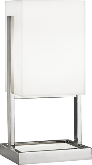 Nikole One Light Accent Lamp in Polished Nickel, White Marble (165|S195)