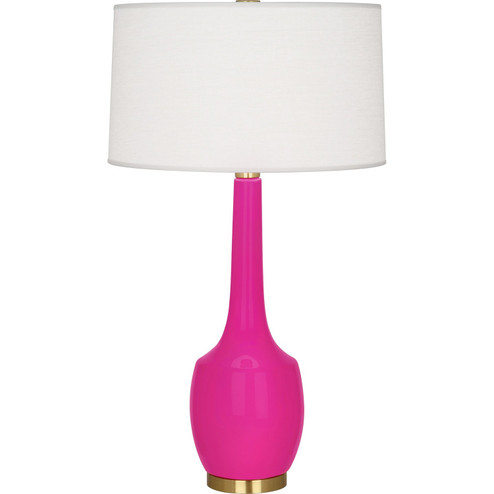 Delilah One Light Table Lamp in Razzle Rose Glazed Ceramic (165|RZ701)