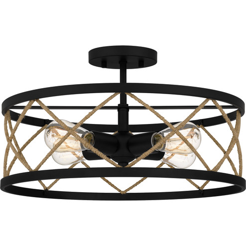Quoizel Semi-Flush Mount Four Light Semi-Flush Mount in Matte Black (10|QSF5632MBK)