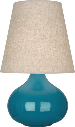 Small June One Light Accent Lamp in Peacock Glazed Ceramic (165|PC91)