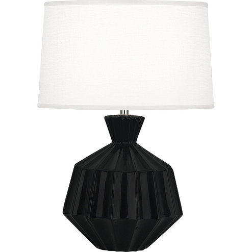 Small Orion One Light Accent Lamp in Obsidian Glazed Ceramic (165|OS989)