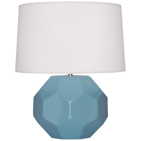 Franklin One Light Table Lamp in Steel Blue Glazed Ceramic (165|OB01)