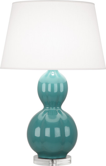 Williamsburg Randolph One Light Table Lamp in Blue Green Glazed Ceramic w/Lucite (165|MT997) Williamsburg Randolph One Light Table Lamp in Blue Green Glazed Ceramic w/Lucite (165|MT997)