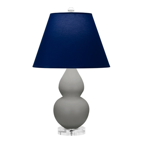 Small Double Gourd One Light Accent Lamp in Matte Smokey Taupe Glazed Ceramic w/Lucite (165|MST53N)