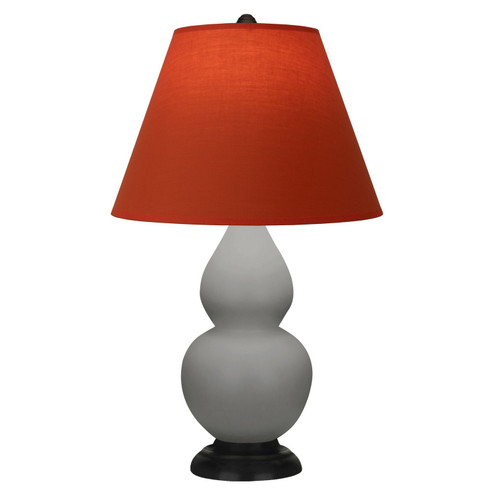 Small Double Gourd One Light Accent Lamp in Matte Smokey Taupe Glazed Ceramic w/Deep Patina Bronze (165|MST51T)