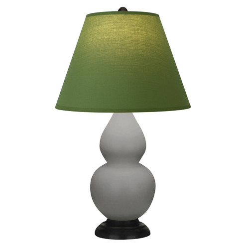 Small Double Gourd One Light Accent Lamp in Matte Smokey Taupe Glazed Ceramic w/Deep Patina Bronze (165|MST51G)