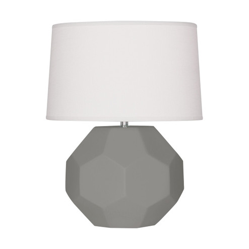 Small Franklin One Light Accent Lamp in Matte Smokey Taupe Glazed Ceramic (165|MST02)