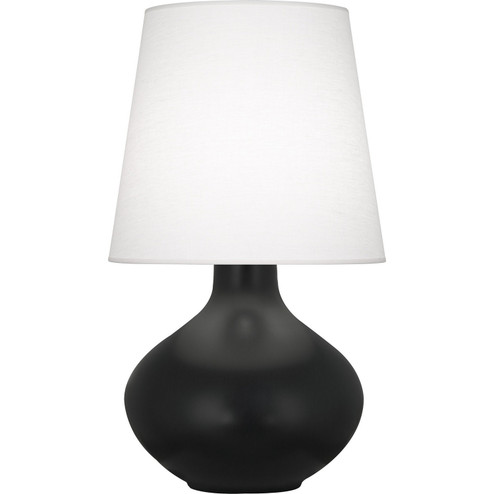 June One Light Table Lamp in Matte Obsidian Glazed Ceramic (165|MOS99)