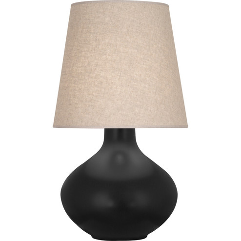 June One Light Table Lamp in Matte Obsidian Glazed Ceramic (165|MOS98)