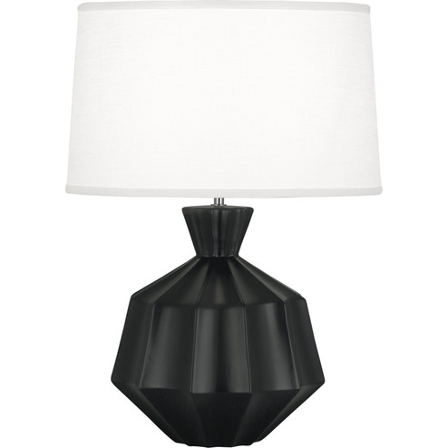 Orion One Light Table Lamp in Matte Obsidian Glazed Ceramic (165|MOS17)
