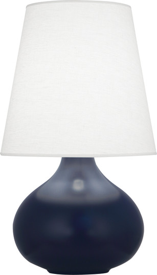 Small June One Light Accent Lamp in Matte Midnight Blue Glazed Ceramic (165|MMB93)