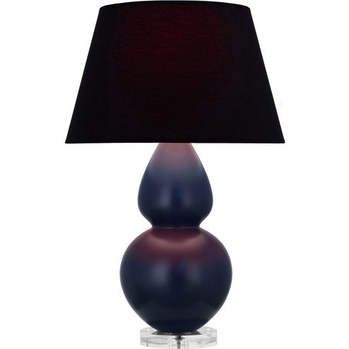 Double Gourd One Light Table Lamp in Matte Midnight Blue Glazed Ceramic w/Lucite (165|MMB62K)