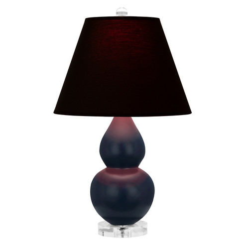Small Double Gourd One Light Accent Lamp in Matte Midnight Blue Glazed Ceramic w/Lucite (165|MMB53K)