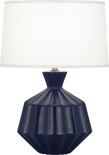 Small Orion One Light Table Lamp in Matte Midnight Blue Glazed Ceramic (165|MMB18)