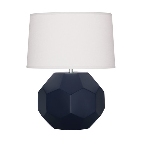 Small Franklin One Light Accent Lamp in Matte Midnight Blue Glazed Ceramic (165|MMB02)
