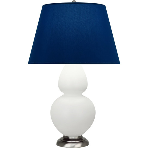 Double Gourd One Light Table Lamp in Matte Lily Glazed Ceramic w/Antique Silvered (165|MLY59N)