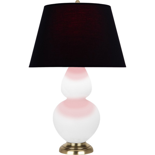 Double Gourd One Light Table Lamp in Matte Lily Glazed Ceramic w/Antique Natural Brass (165|MLY55K)