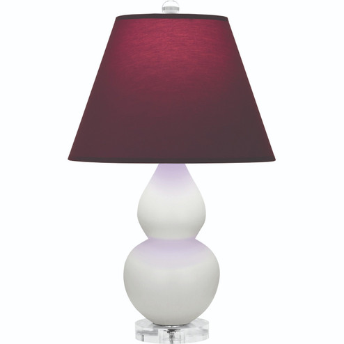 Small Double Gourd One Light Accent Lamp in Matte Lily Glazed Ceramic w/Lucite (165|MLY53P)