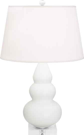 Small Triple Gourd One Light Accent Lamp in Matte Lily Glazed Ceramic w/Lucite (165|MLY33)