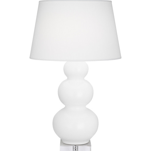 Triple Gourd One Light Table Lamp in Matte Daisy Glazed Ceramic w/Lucite (165|MDY43)