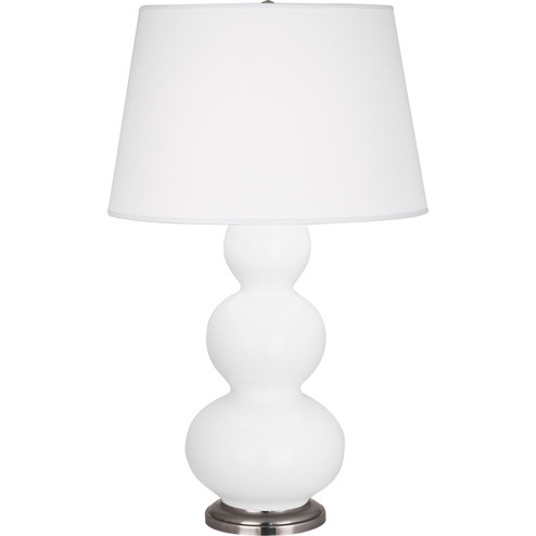 Triple Gourd One Light Table Lamp in Matte Daisy Glazed Ceramic w/Antique Silver (165|MDY42)