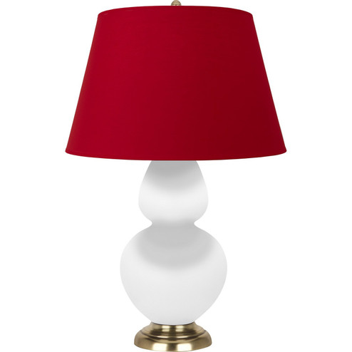 Double Gourd One Light Table Lamp in Matte Daisy Glazed Ceramic w/Antique Natural Brass (165|MDY20R)