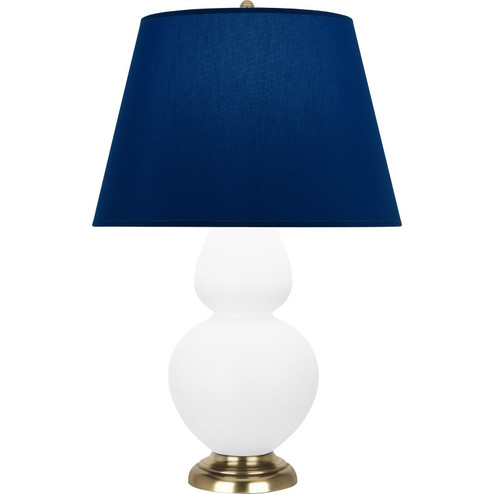 Double Gourd One Light Table Lamp in Matte Daisy Glazed Ceramic w/Antique Natural Brass (165|MDY20N)