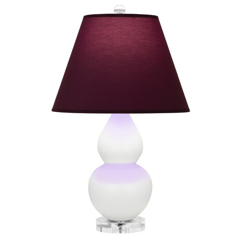 Small Double Gourd One Light Accent Lamp in Matte Daisy Glazed Ceramic w/Lucite (165|MDY13P)