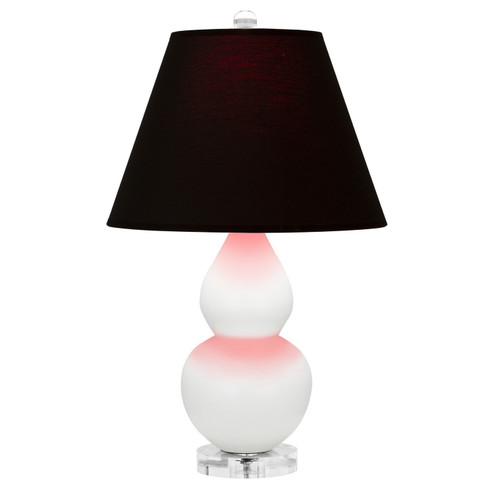 Small Double Gourd One Light Accent Lamp in Matte Daisy Glazed Ceramic w/Lucite (165|MDY13K)