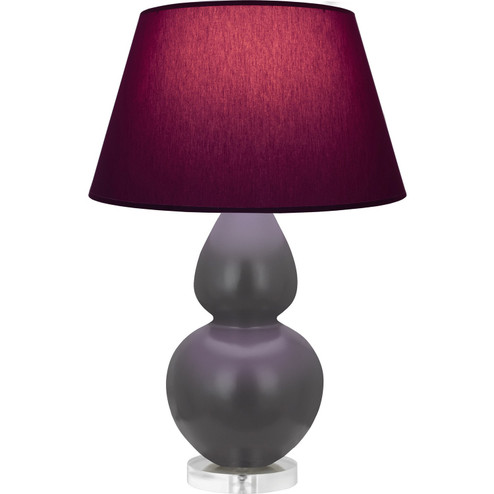 Double Gourd One Light Table Lamp in Matte Ash Glazed Ceramic w/Lucite (165|MCR62P)