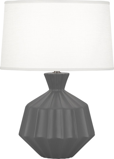 Small Orion One Light Table Lamp in Matte Ash Glazed Ceramic (165|MCR18)