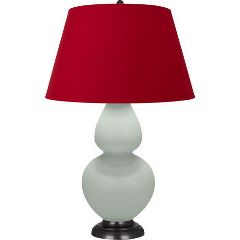 Double Gourd One Light Table Lamp in Matte Celadon Glazed Ceramic w/Deep Patina Bronze (165|MCL57R)