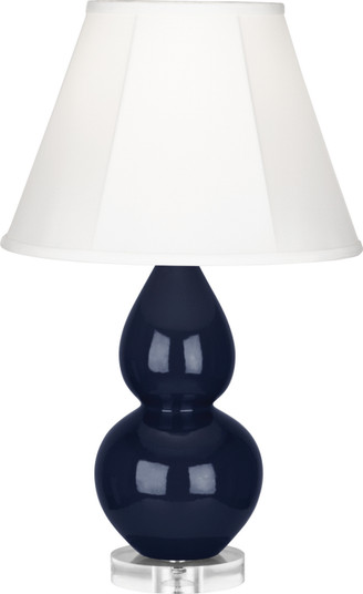 Small Double Gourd One Light Accent Lamp in Midnight Blue Glazed Ceramic w/Lucite (165|MB13)