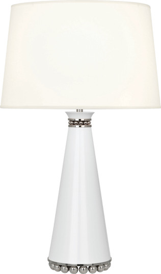 Pearl One Light Table Lamp in Lily Lacquered Paint, Polished Nickel (165|LY45X)