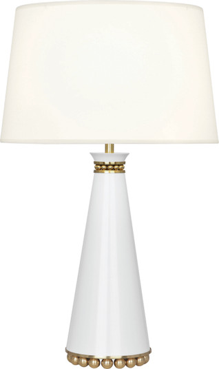Pearl One Light Table Lamp in Lily Lacquered Paint, Modern Brass (165|LY44X)