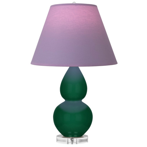 Small Double Gourd One Light Accent Lamp in Jungle Glazed Ceramic w/Lucite (165|JU13L)