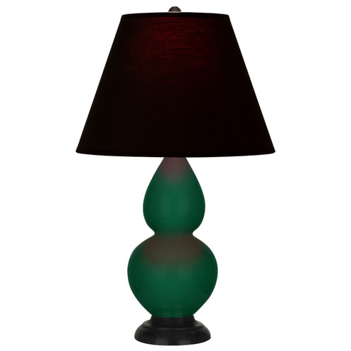Small Double Gourd One Light Accent Lamp in Jungle Glazed Ceramic w/Deep Patina Bronze (165|JU11K)