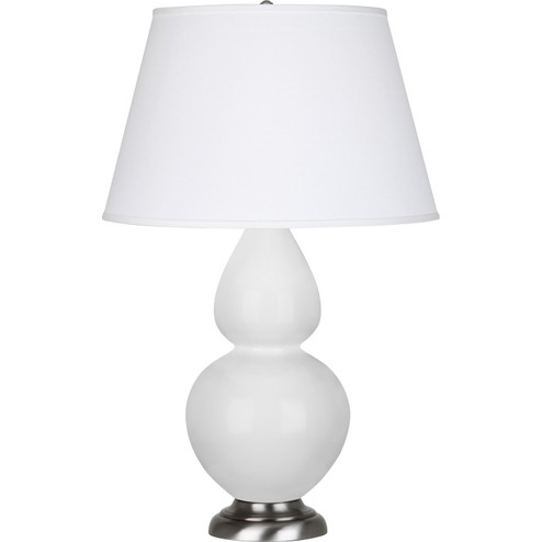 Double Gourd One Light Table Lamp in Daisy Glazed Ceramic w/Antique Silver (165|DY22X)