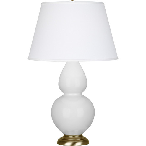 Double Gourd One Light Table Lamp in Daisy Glazed Ceramic w/Antique Natural Brass (165|DY20X)